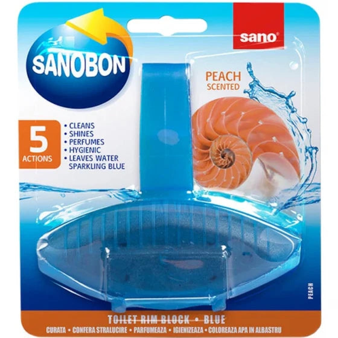 SANO Bon Odorizant Toaleta 5in1 cu Miros de Piersica 55 g
