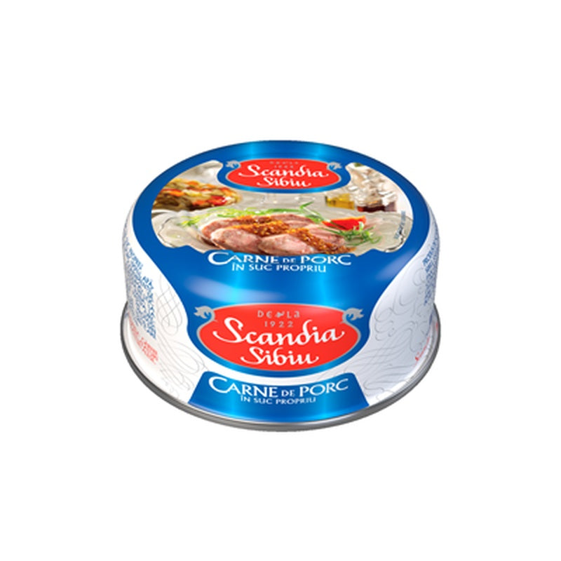 SCANDIA SIBIU Carne Porc in Suc Propriu 300 g
