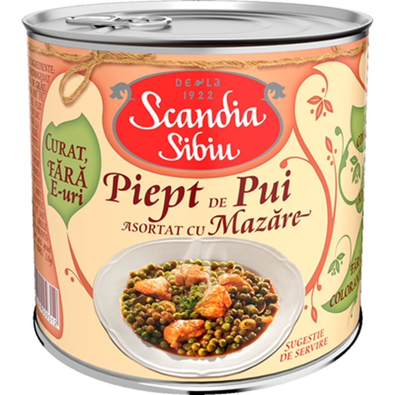 SCANDIA SIBIU Mazare cu Piept de Pui 400 g