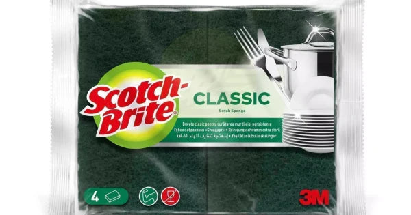 SCOTCH BRITE Burete Clasic 4 bucati - WALTI