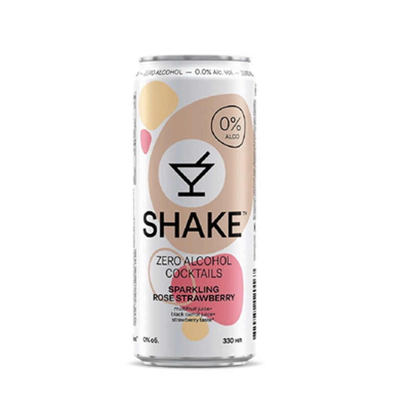SHAKE Hugo Sparkling Strawberry Cocktail 0% SGR 0,33 L
