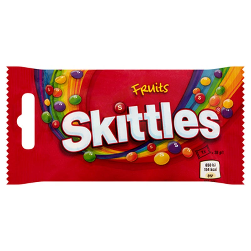 SKITTLES Bomboane Gumate cu Aroma de Fructe 38 g