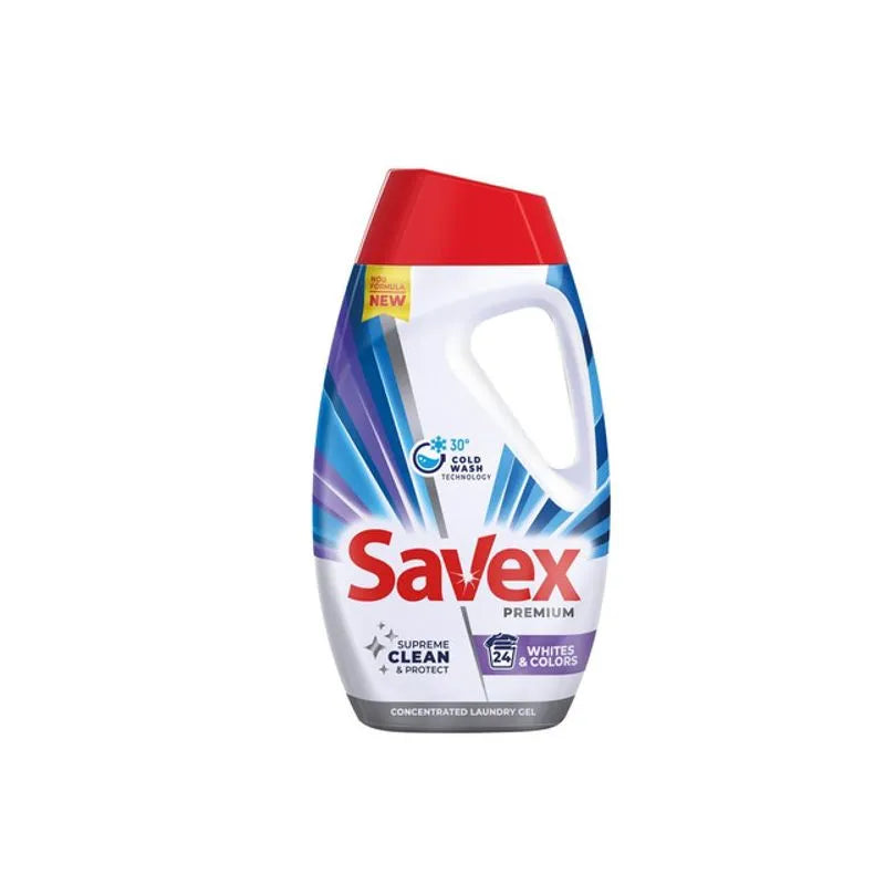 Savex PREMIUM Whites & Colors Detergent Rufe 1,08 L - WALTI