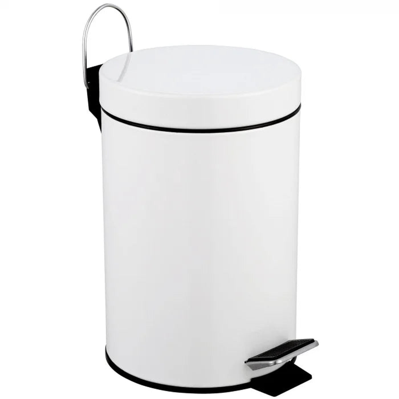 TARRINGTON HOUSE Cos de Gunoi Alb cu Pedala 3 L