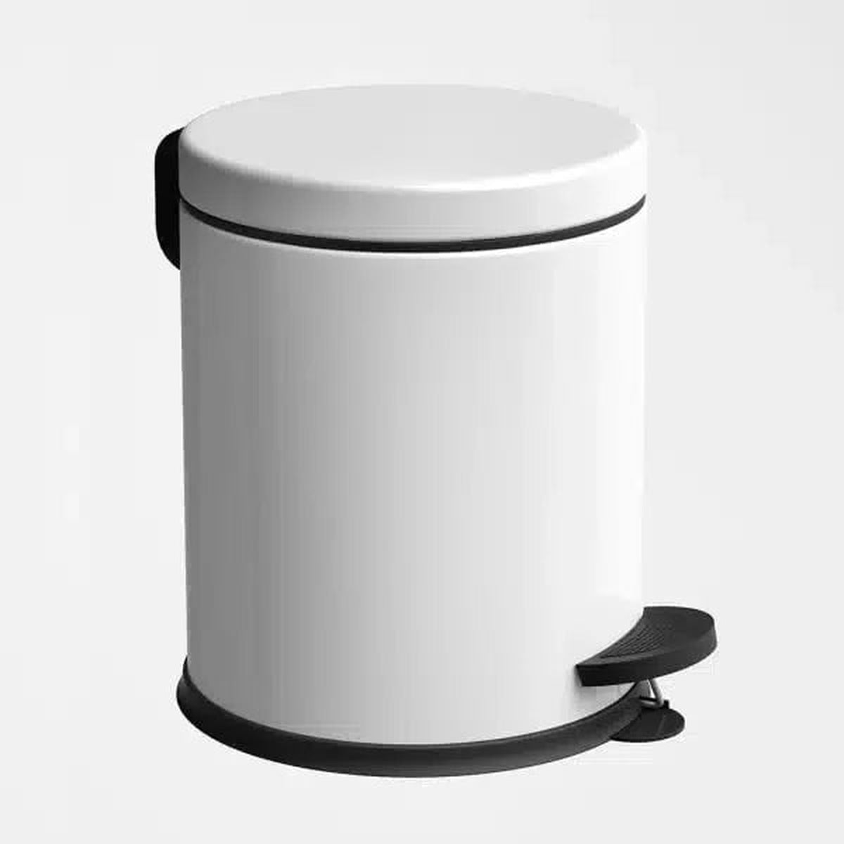 TARRINGTON HOUSE Cos de Gunoi Alb cu Pedala 5 L