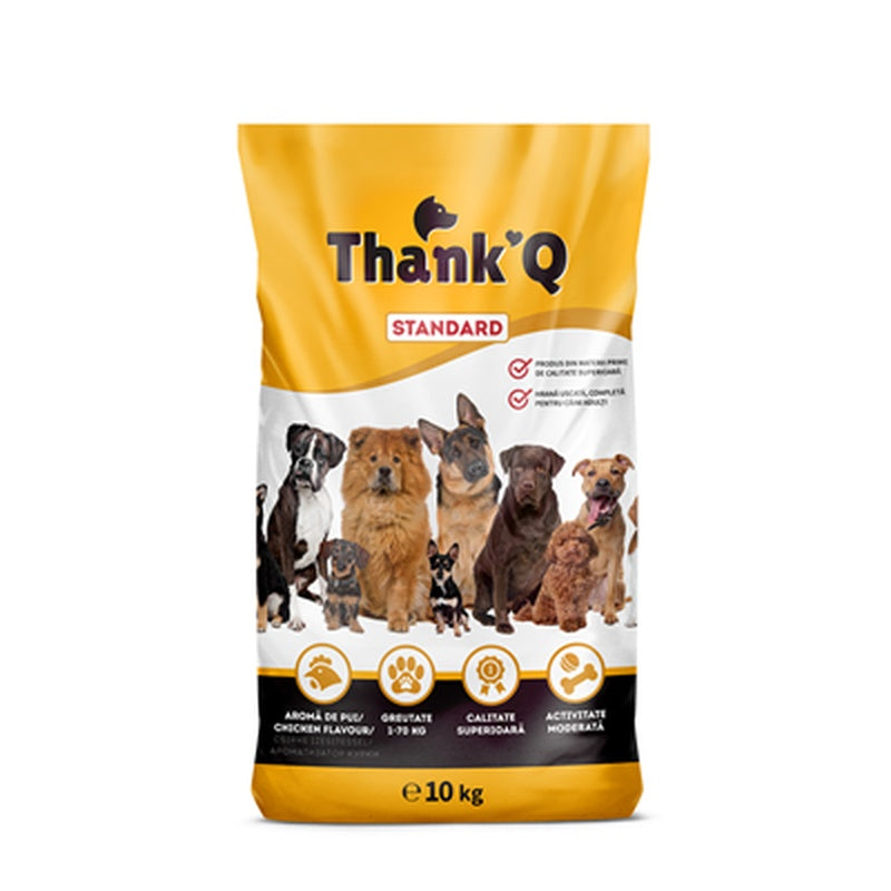 THANK'Q STANDARD Hrana Uscata pentru Catei cu Aroma de Pui 10 Kg