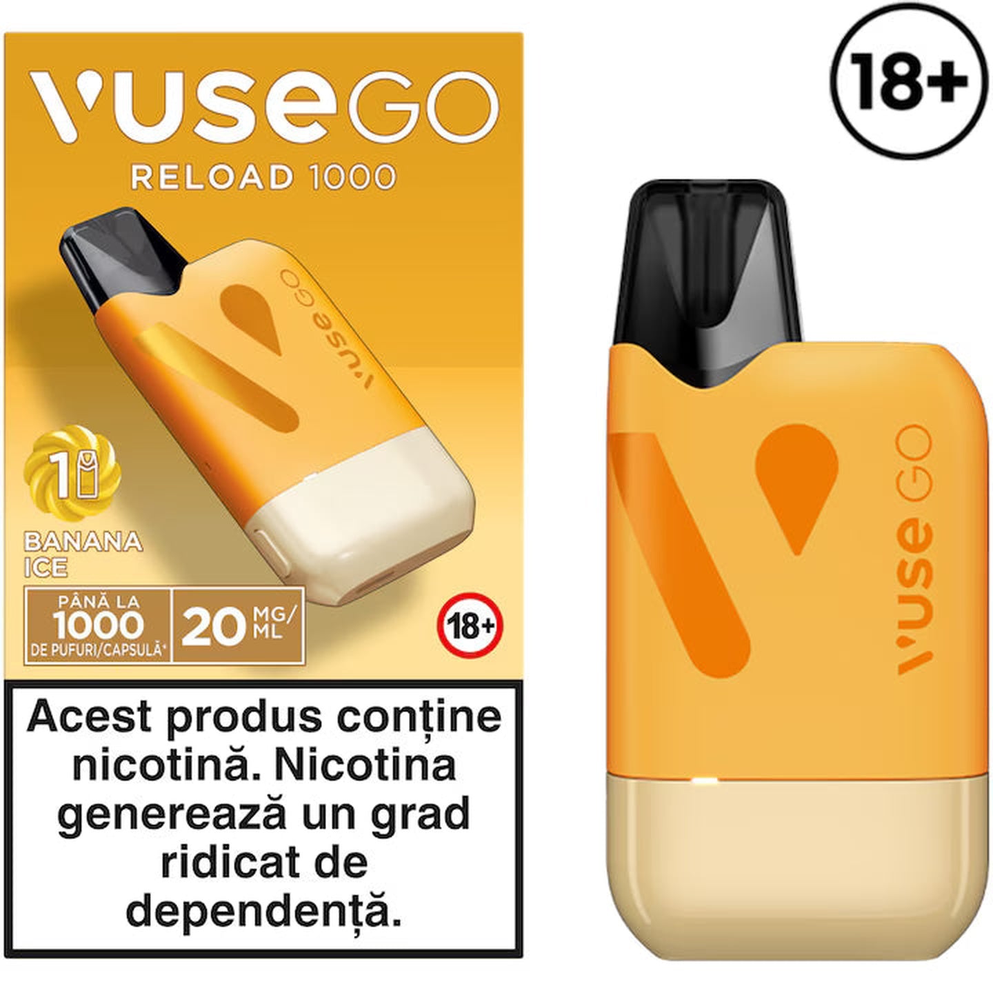 VUSE GO Reload 1000 BOX Banana Ice 20 mg/ml
