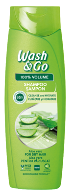 WASH & GO Sampon cu Extract de Aloe Vera 360 ml