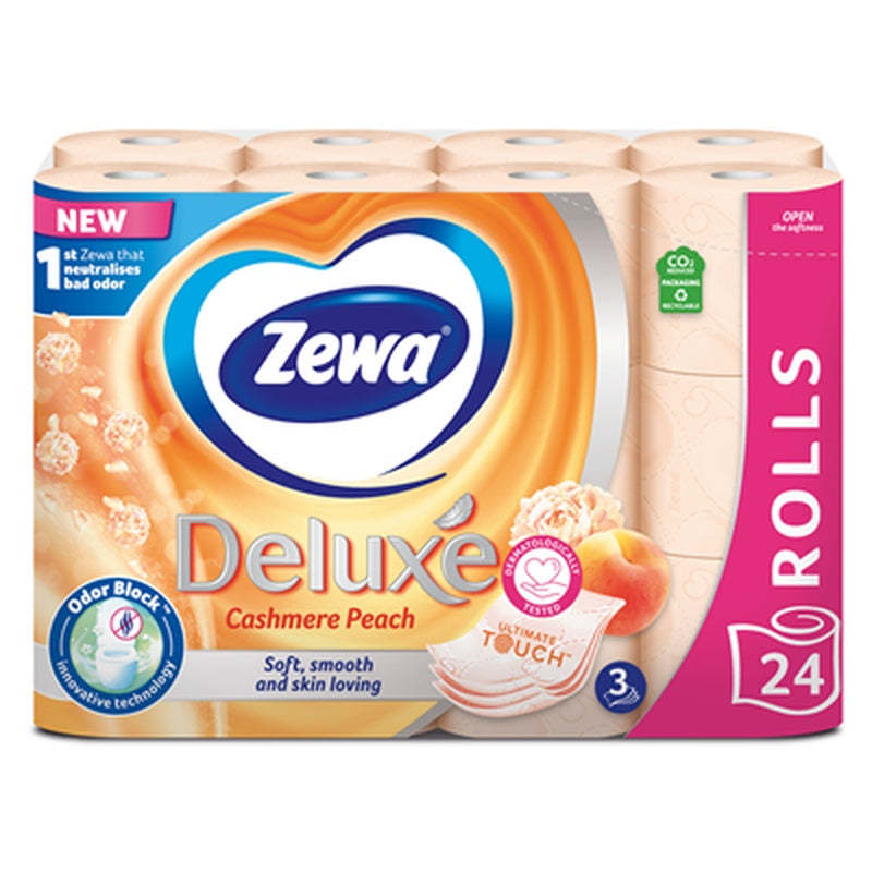 Zewa Deluxe Hartie Igienica Piersica 3 Straturi 24 bucati