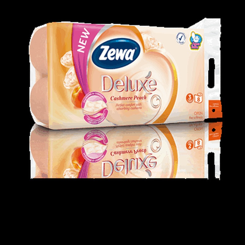 Zewa Deluxe Hartie Igienica Piersica 3 Straturi 8 bucati