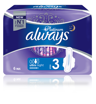 always Absorbante Platinum Night Size 3 6 bucati