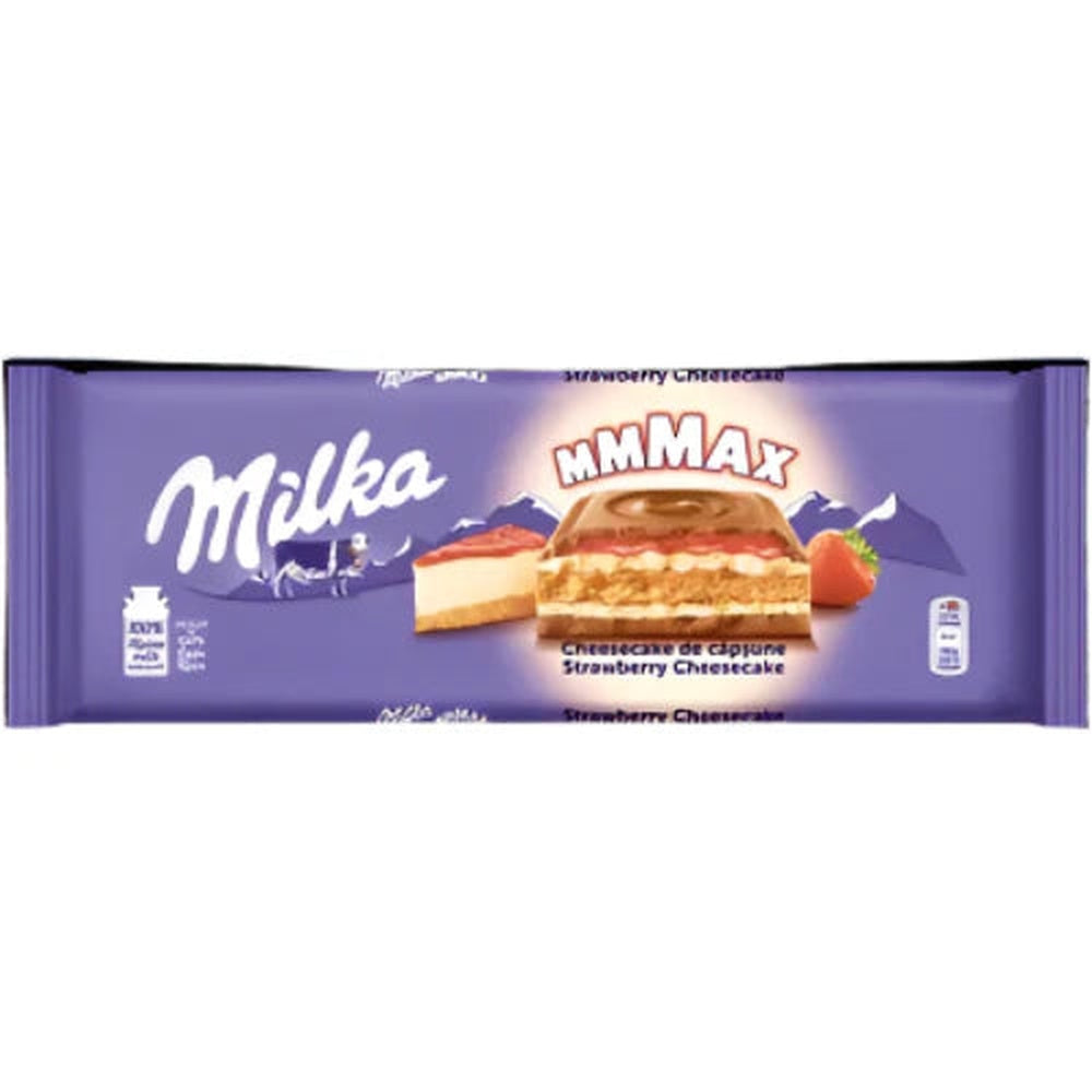 milka Ciocolata Cheesecake Capsuni 300 g