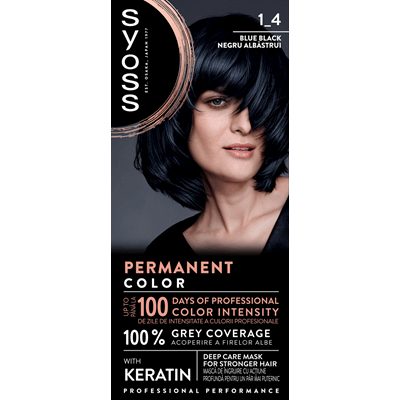 syoss Baseline Color Vopsea de Par Nuanta Blue Black 115 ml - WALTI