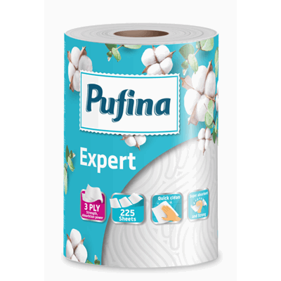 PUFINA Expert Prosop de Hartie in 3 Straturi 50 m - WALTI