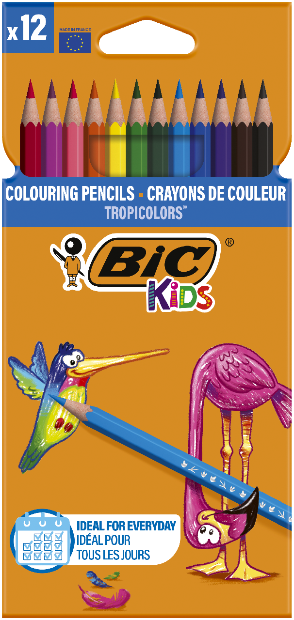 BiC Tropicolors Creioane Color 12 bucati