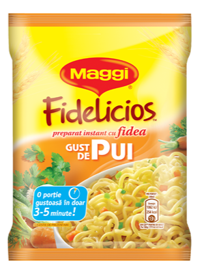 Maggi Fidelicios Fidea Instant cu Gust de Pui 5 x 59,2 g