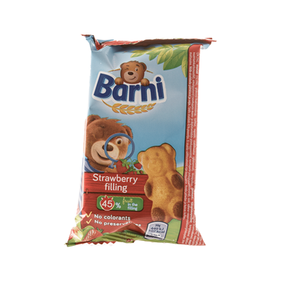 Barni Miniprajitura cu Capsuni 24 x 30 g - WALTI