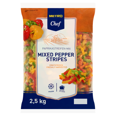 Ardei gras Fasii Congelati 2,5 Kg