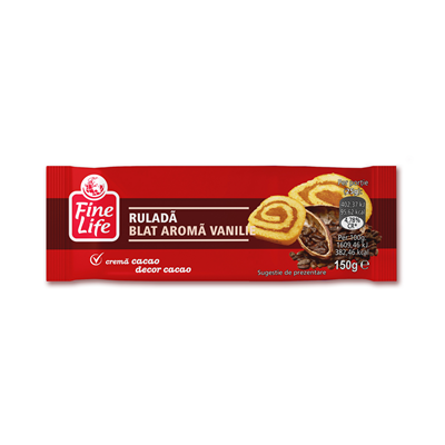Fine Life Rulada cu Vanilie si Cacao 150 g - WALTI
