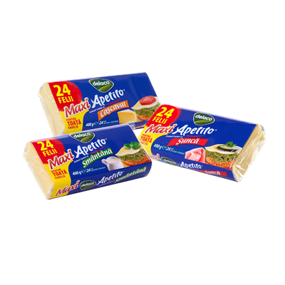 delaco Branza Topita Felii Cascaval 400 g