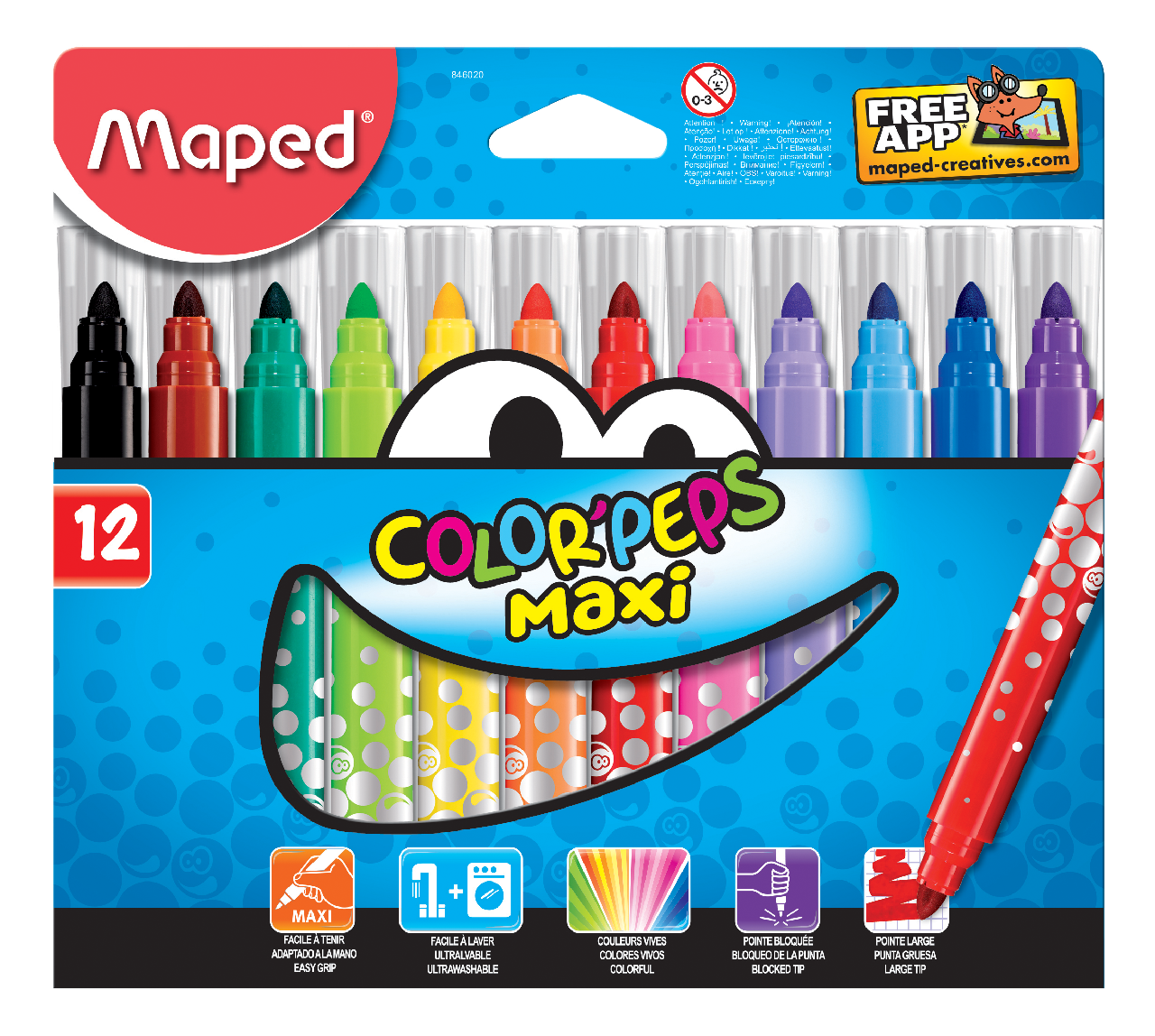 Maped Carioci Maxi 12 culori/ Set