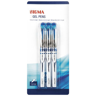 SIGMA Pix cu Gel Albastru 3 bucati