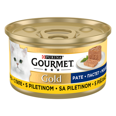 GOURMET Gold Mousse Pate Pui cu Sos 85 g