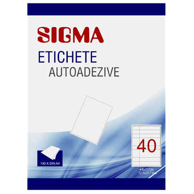 SIGMA Etichete Autoadezive 40/A4 100 Bucati