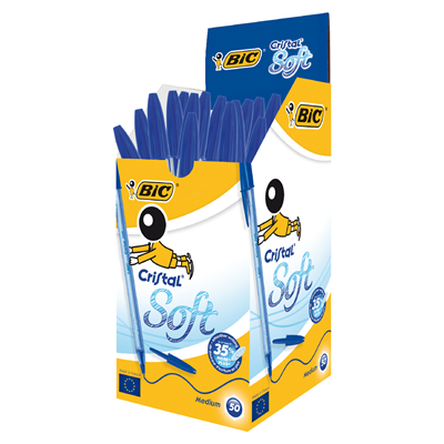 BiC Cristal Soft Pix Albastru