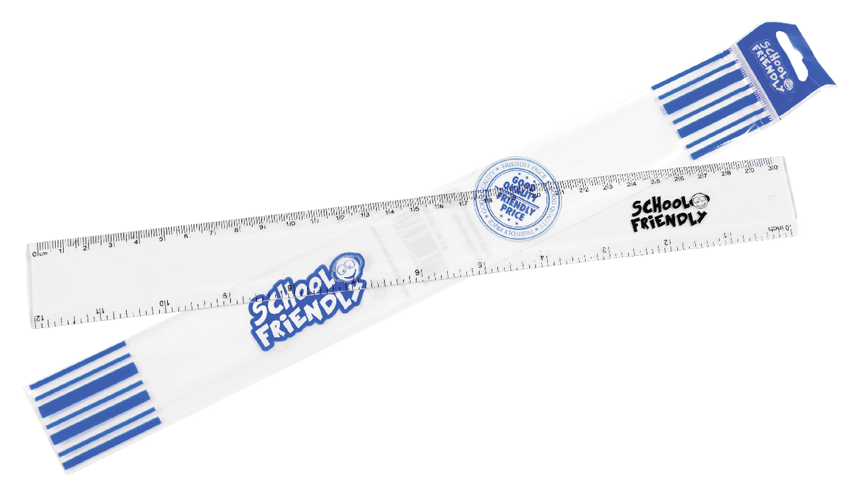 SCHOOL FRIENDLY Rigla Transparenta 30 cm
