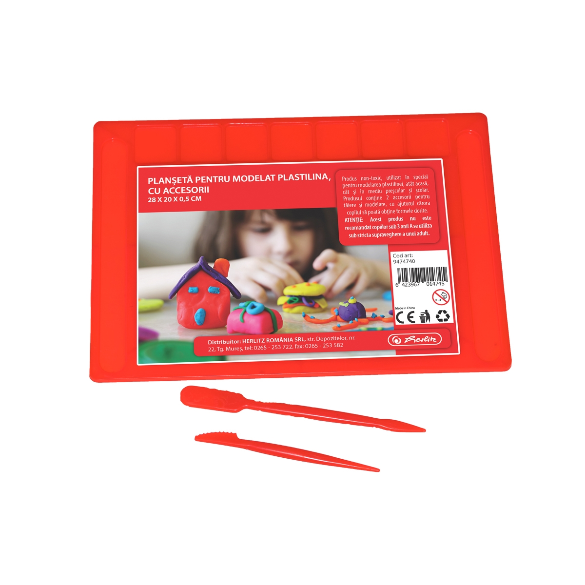 herlitz Planseta Plastic pentru Modelat