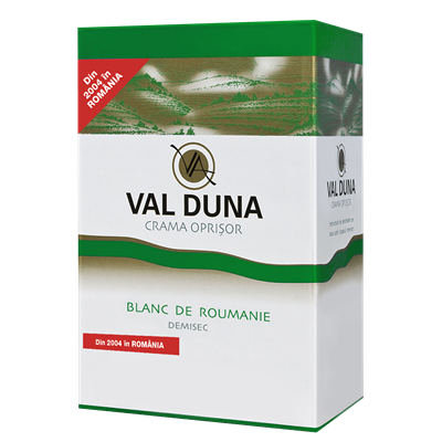 VAL DUNA Crama Oprisor Blanc De Roumanie Vin Alb Demisec 5 L - WALTI