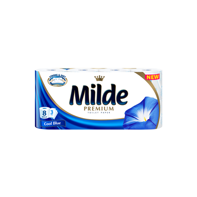 MILDE Hartie Igienica Cool Blue 8 role