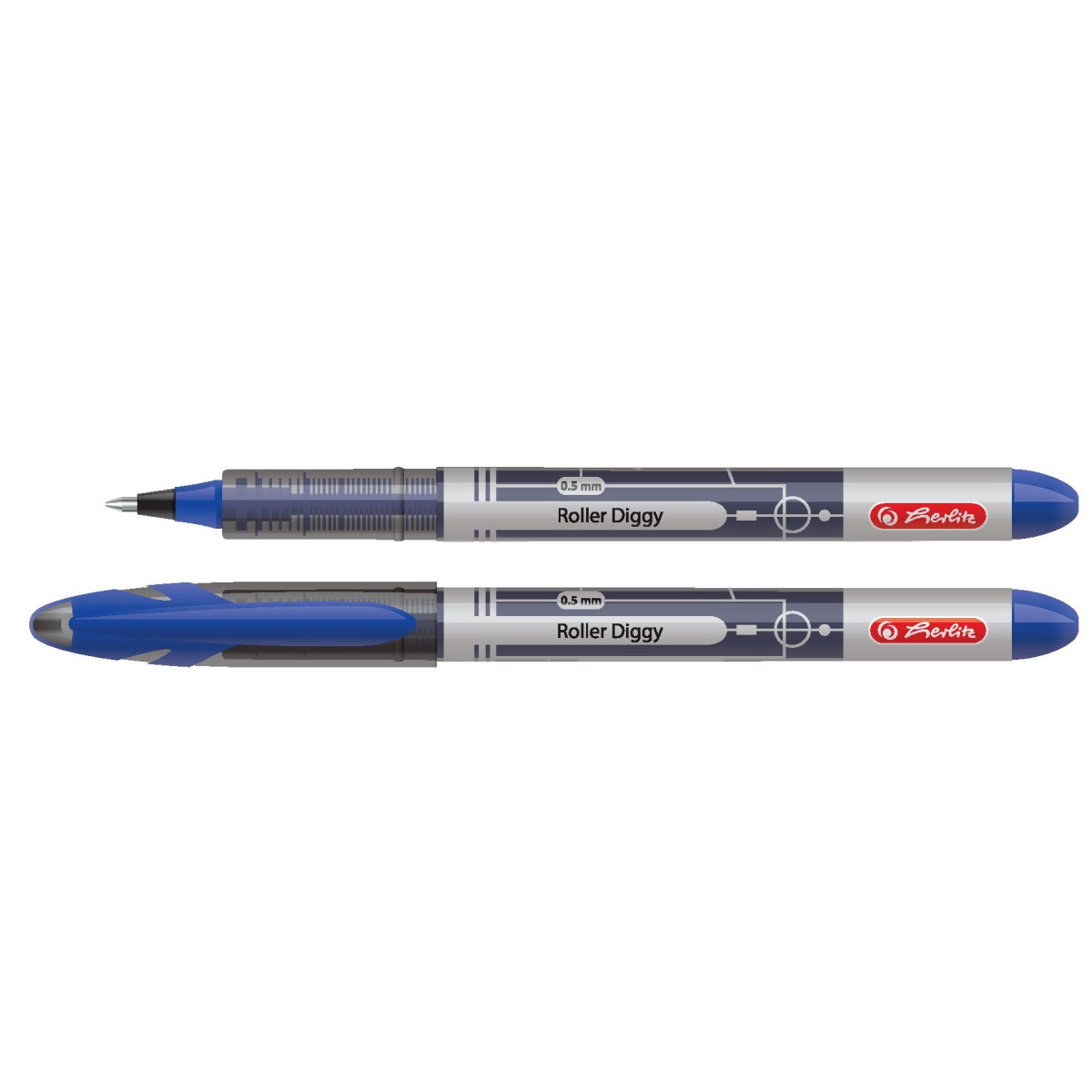 herlitz Diggy Roller 0,5 mm 2 bucati