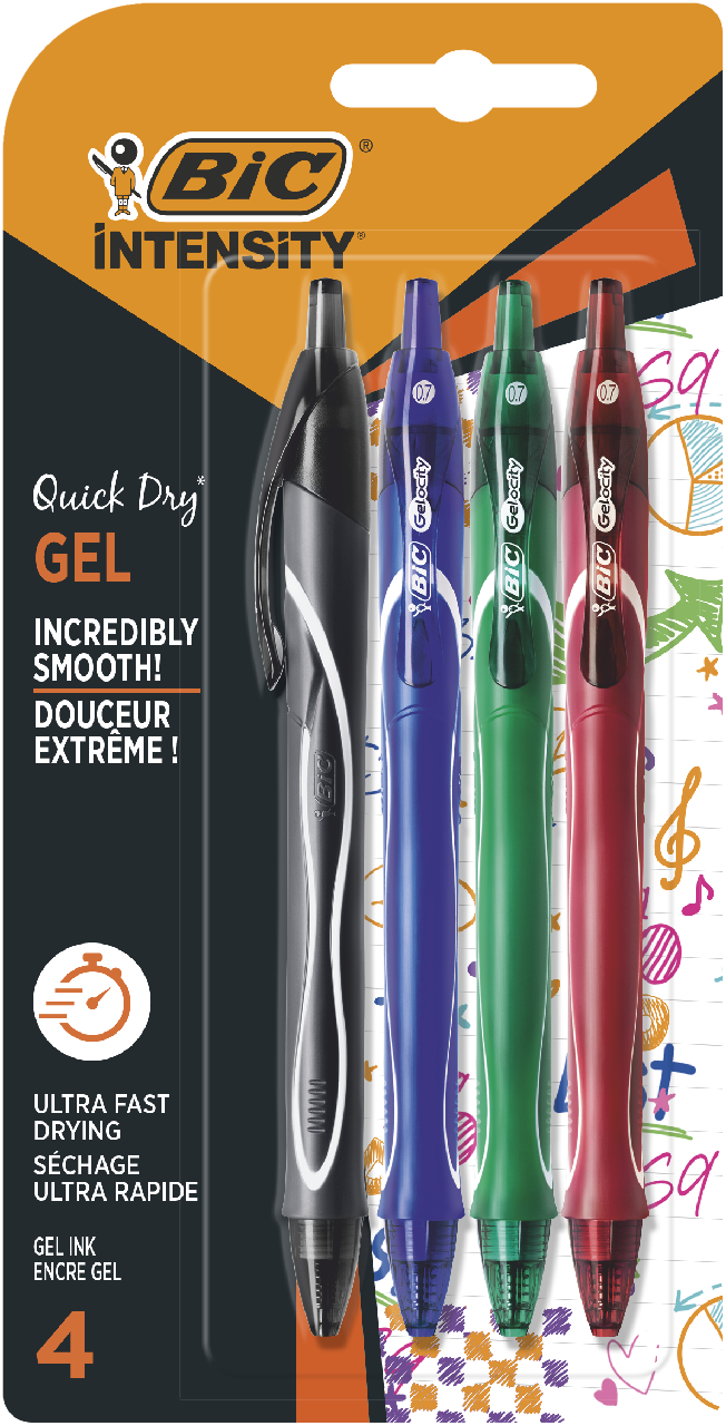 BiC GELOCITY Quick Dry Roller Diverse culori 4 bucati