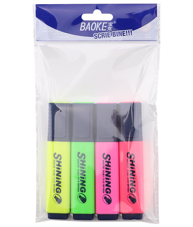 BAOKE SF Textmarker Clasic 4 bucati