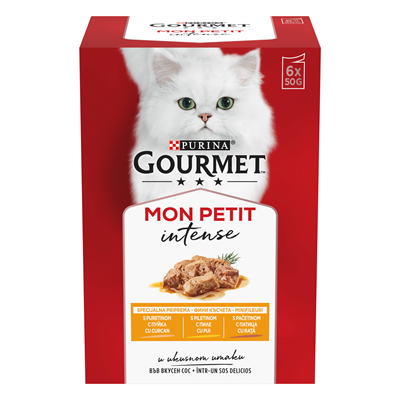 GOURMET Mon Petit Hrana Umeda pentru Pisici cu Pui 6 X50 g