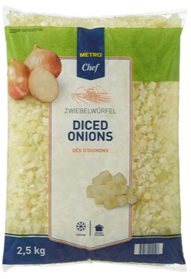 Ceapa Taiata Cubulete Congelata 2,5 Kg