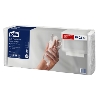 TORK Prosoape Albe pentru Maini V 2S H3 5 x 250 bucati