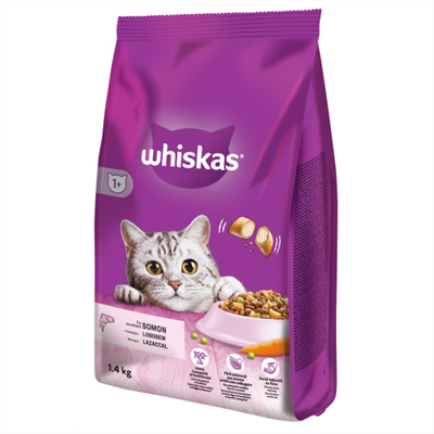 whiskas Hrana Uscata Pisici Adult cu Somon 1,4 Kg
