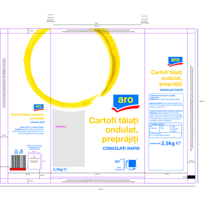 Cartofi Taiati Ondulat 2,5 Kg