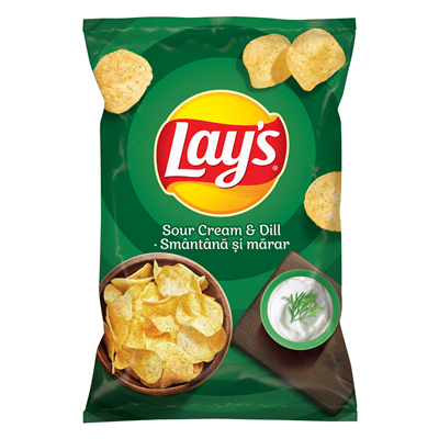 Lay's Chipsuri din Cartofi cu Gust de Smantana 60 g - WALTI