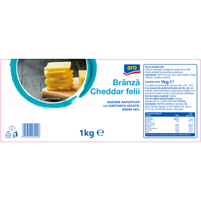 aro Chedar Felii 1 Kg