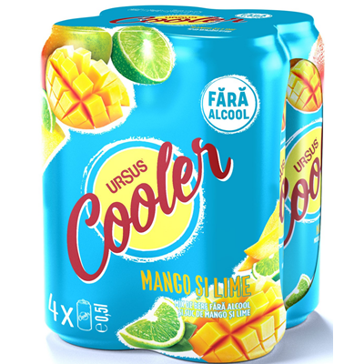 URSUS Cooler Mango 0% SGR 4 x 0,5 L - WALTI