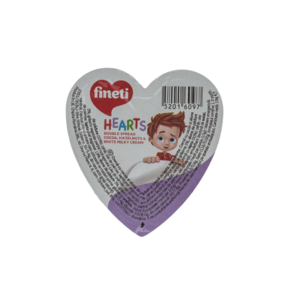 fineti Crema Bicolor Cacao si Alune de Padure cu Biscuiti 19 g