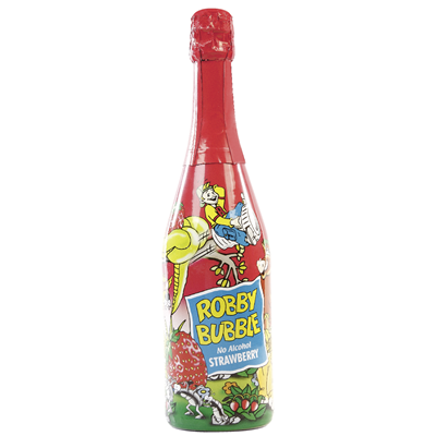 ROBBY BUBBLE Bautura Carbogazoasa Aroma Capsune SGR 0,75 L