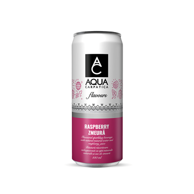 AQUA CARPATICA Apa Flavours Zmeura Doza SGR 4 x 0,33 L