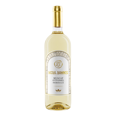 BECIUL DOMNESC Muscat Ottonel Vin Alb Demidulce SGR 0,75 L - WALTI