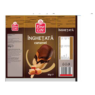 Fine Life Inghetata Caramel 80 g ❄