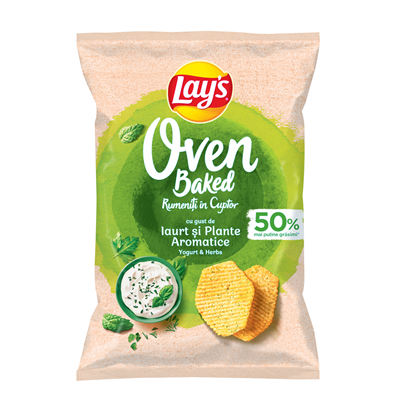 Lay's Oven Baked Chips Iaurt si Plante Aromatice 50 g - WALTI